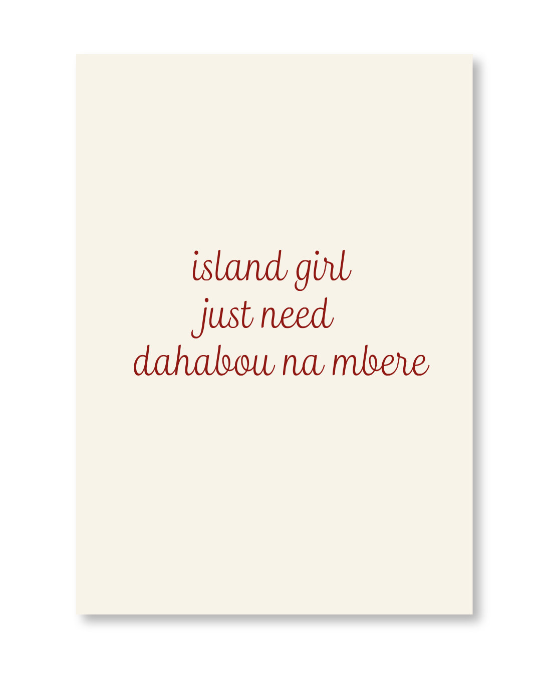Island girl